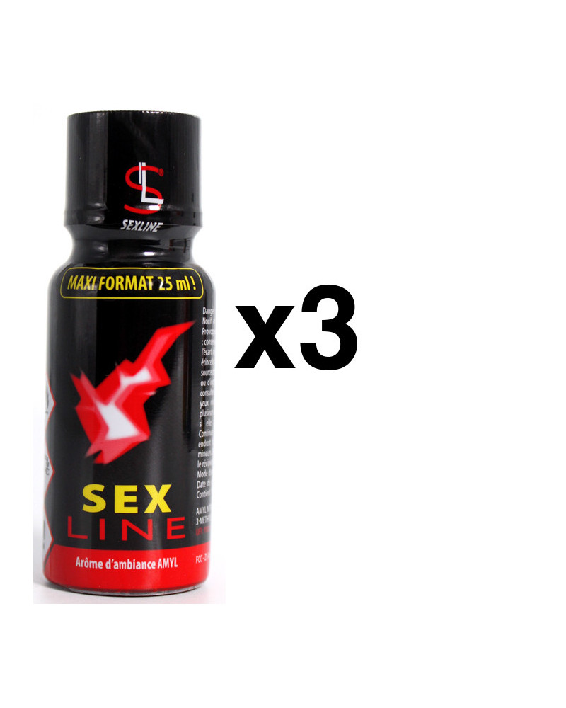 SEXLINE AMYL Rouge 25ml x3 