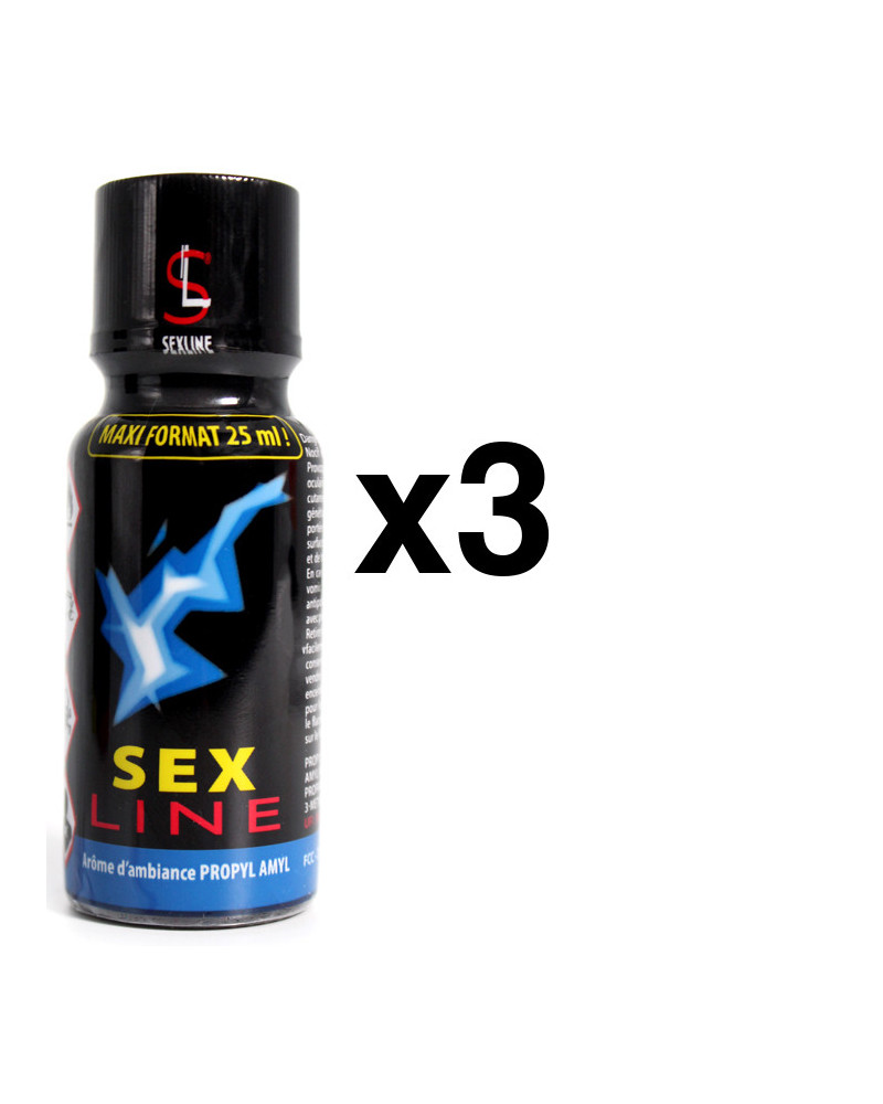 SEXLINE PROPYL AMYL Bleu 25ml x3 
