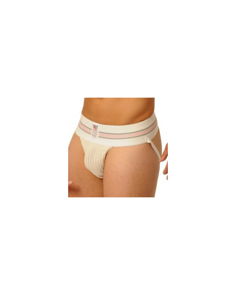 Jockstrap Fist Large Bande Blanc  Couleur principale:Blanc