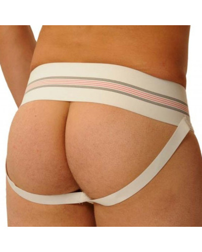 Jockstrap Fist Large Bande Blanc  Couleur principale:Blanc