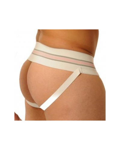 Jockstrap Fist Large Bande Blanc  Couleur principale:Blanc