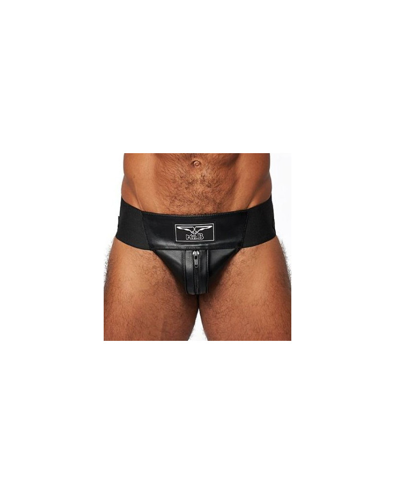 Jockstrap en cuir Mister B Noir  Couleur principale:Noir