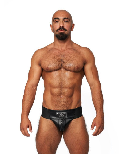 Jockstrap en cuir Mister B Noir  Couleur principale:Noir