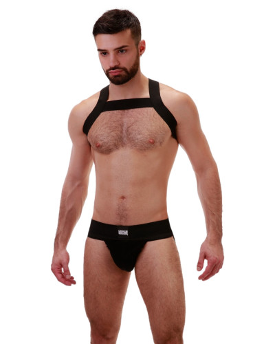Harnais élastique Matt Noir  Couleur principale:Noir