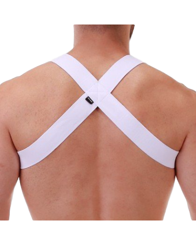 Harnais élastique Matt Blanc  Couleur principale:Blanc