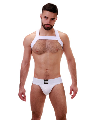 Harnais élastique Matt Blanc  Couleur principale:Blanc
