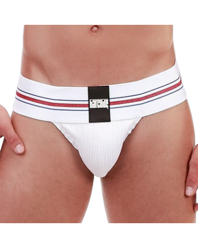 Jockstrap Boris Blanc  Couleur principale:Blanc