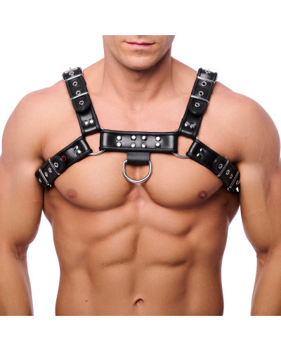 Harnais en cuir premium noir  Couleur principale:Noir