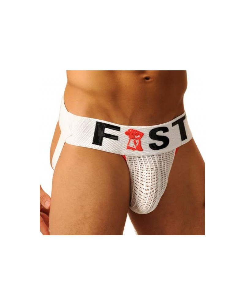Jockstrap Fist logo Blanc  Couleur principale:Blanc