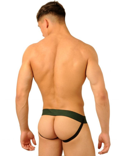 Jockstrap Fist Leather Camo Army  Couleur principale:Marron