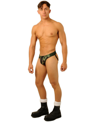 Jockstrap Fist Leather Camo Army  Couleur principale:Marron