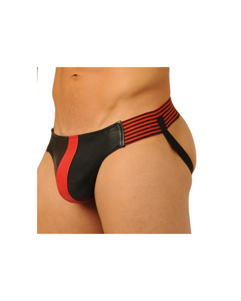 Jockstrap Fist Leather Rouge  Couleur principale:Rouge