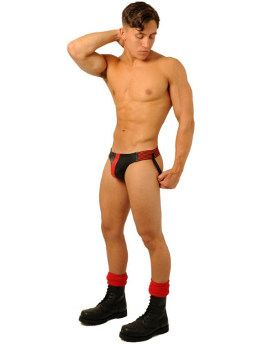 Jockstrap Fist Leather Rouge  Couleur principale:Rouge