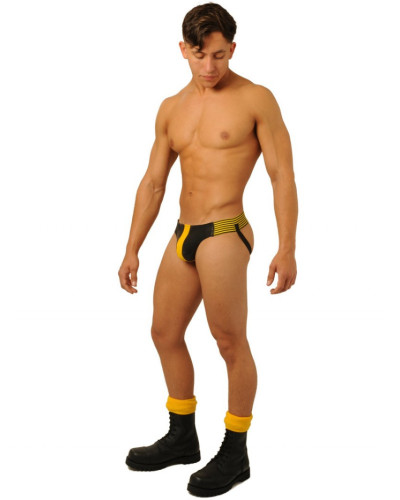 Jockstrap Fist Leather Jaune  Couleur principale:Jaune