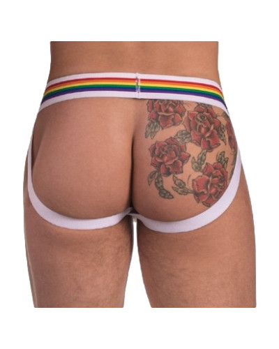 Jockstrap Barcode Pride Blanc  Couleur principale:Blanc