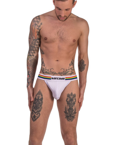 Jockstrap Barcode Pride Blanc  Couleur principale:Blanc