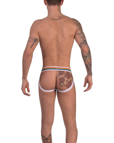 Jockstrap Barcode Pride Blanc  Couleur principale:Blanc
