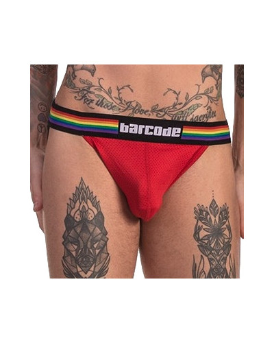 Jockstrap Barcode Pride rouge  Couleur principale:Rouge