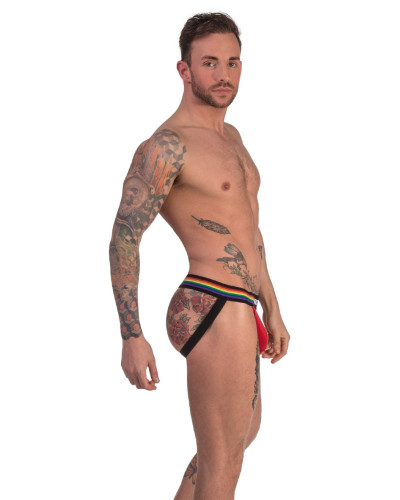 Jockstrap Barcode Pride rouge  Couleur principale:Rouge