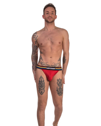 Jockstrap Barcode Pride rouge  Couleur principale:Rouge