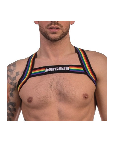 Harnais élastique Barcode pride Noir  Couleur principale:Noir