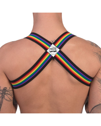 Harnais élastique Barcode pride Noir  Couleur principale:Noir