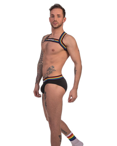 Harnais élastique Barcode pride Noir  Couleur principale:Noir