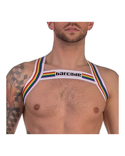Harnais élastique Barcode Pride Blanc  Couleur principale:Blanc