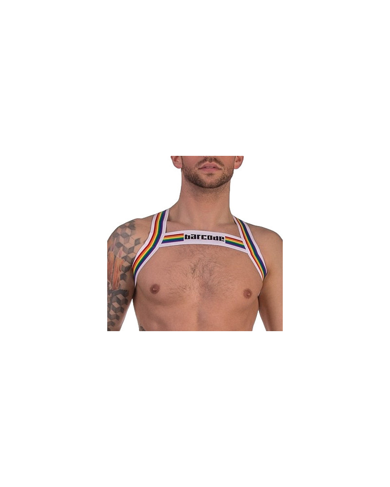 Harnais élastique Barcode Pride Blanc  Couleur principale:Blanc