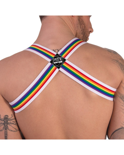 Harnais élastique Barcode Pride Blanc  Couleur principale:Blanc