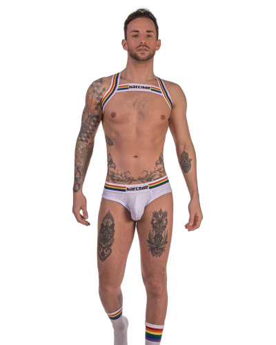 Harnais élastique Barcode Pride Blanc  Couleur principale:Blanc