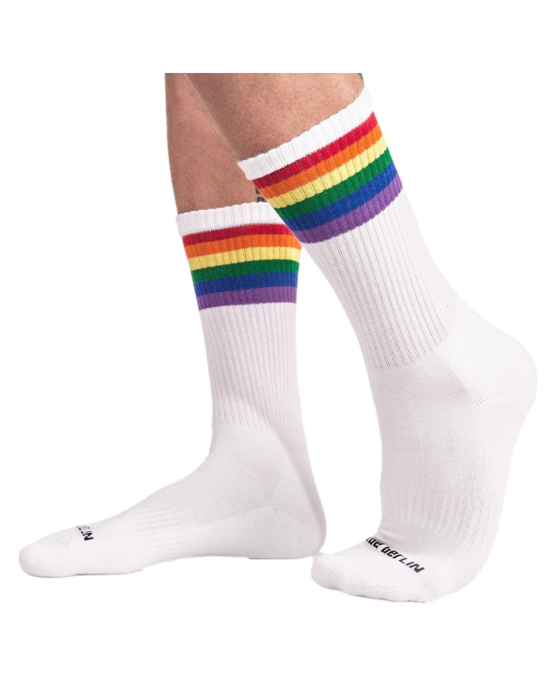Chaussettes Gym Socks Rainbow  Couleur principale:Blanc