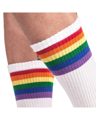 Chaussettes Gym Socks Rainbow  Couleur principale:Blanc