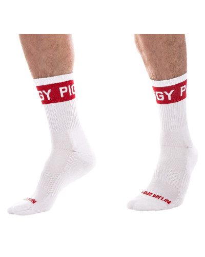 Chaussettes Piggy Fetish Half Socks  Couleur principale:Blanc