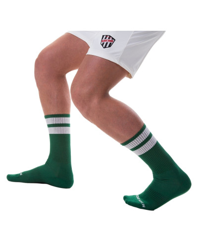Chaussettes Gym Socks Vert-Blanc  Couleur principale:Vert Couleur secondaire:Blanc