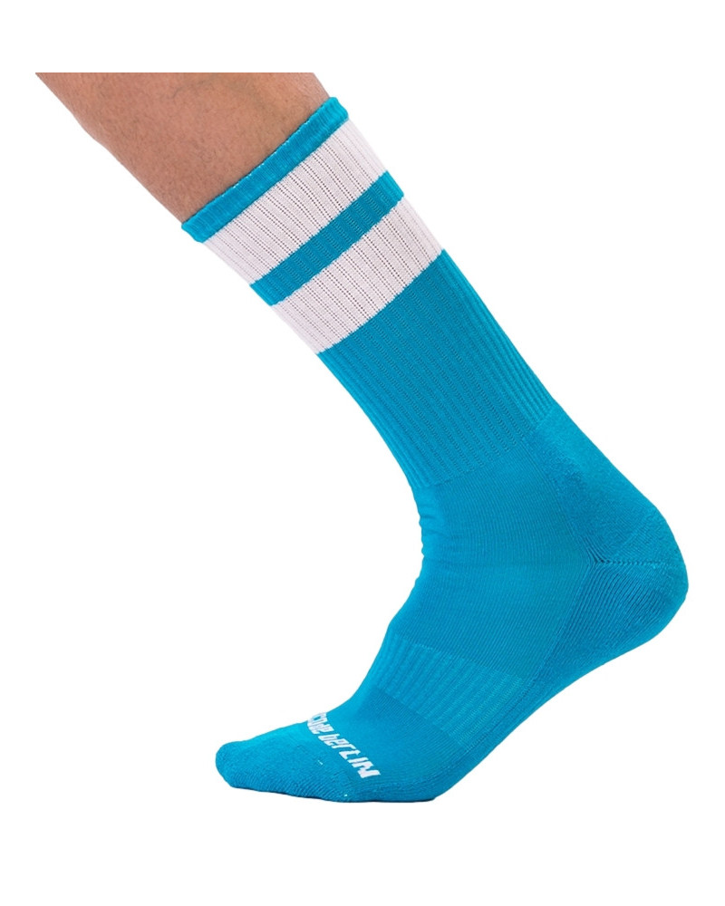 Chaussettes Gym Socks Bleu ciel-Blanc  Couleur principale:Bleu