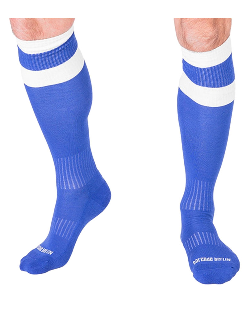 Chaussettes Football Socks Bleu-Blanc  Couleur principale:Bleu
