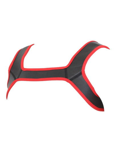 Harnais en néoprène Neo Harness Noir-Rouge  Couleur principale:Noir Couleur secondaire:Rouge