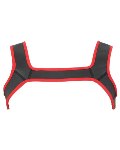 Harnais en néoprène Neo Harness Noir-Rouge  Couleur principale:Noir Couleur secondaire:Rouge