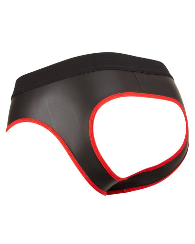 Jockstrap Joy Zip Noir-Rouge  Couleur principale:Noir Couleur secondaire:Rouge