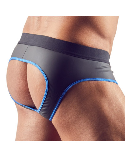 Jockstrap Joy Zip Noir-Bleu  Couleur principale:Noir Couleur secondaire:Bleu