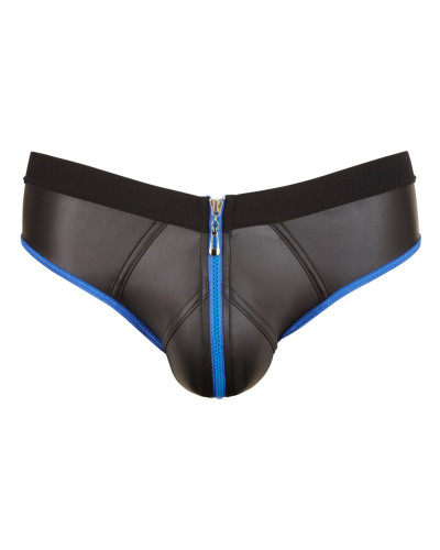 Jockstrap Joy Zip Noir-Bleu  Couleur principale:Noir Couleur secondaire:Bleu