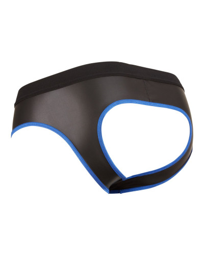 Jockstrap Joy Zip Noir-Bleu  Couleur principale:Noir Couleur secondaire:Bleu
