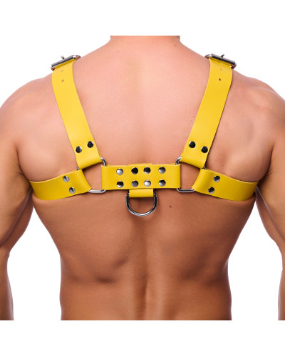 Harnais en cuir Buckle Jaune  Couleur principale:Jaune