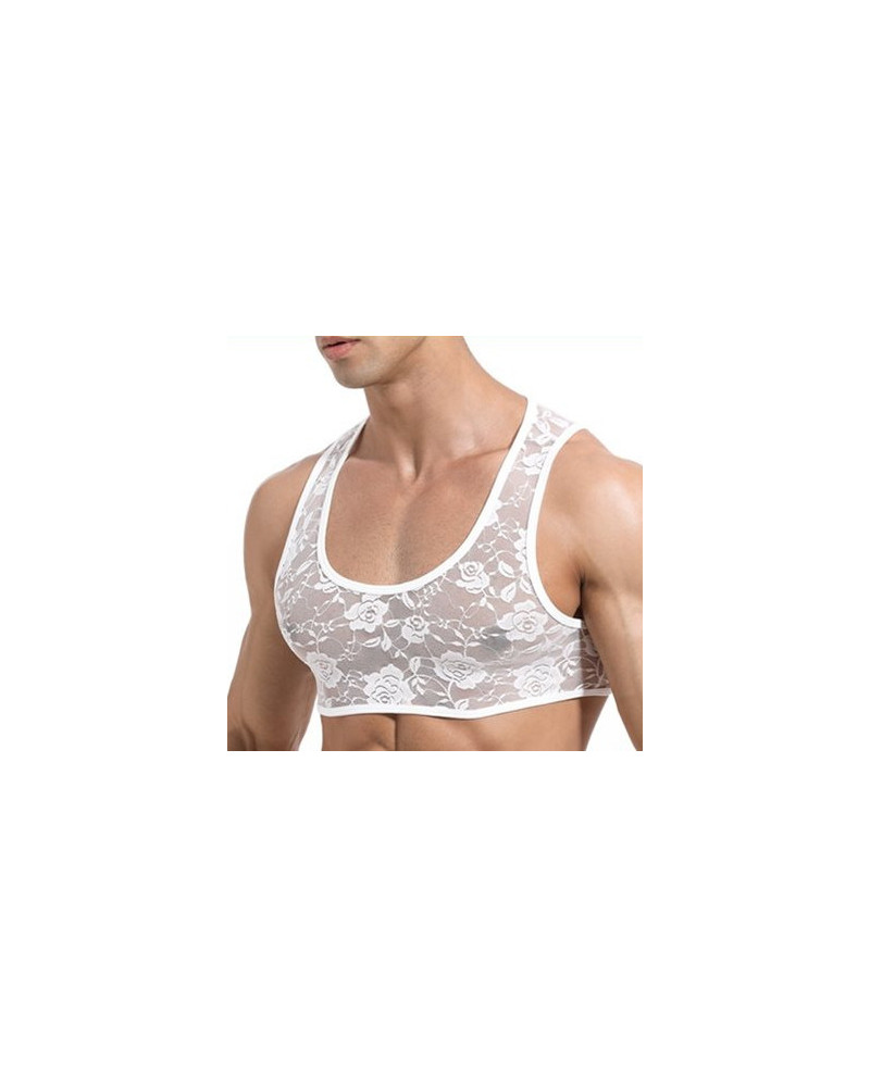 Crop Dentelle Blanc  Couleur principale:Blanc