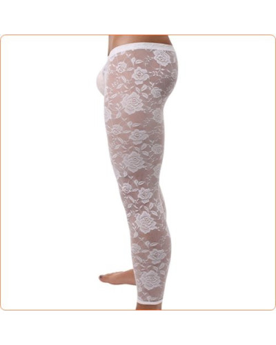 Caleçon dentelle sexy Blanc  Couleur principale:Blanc