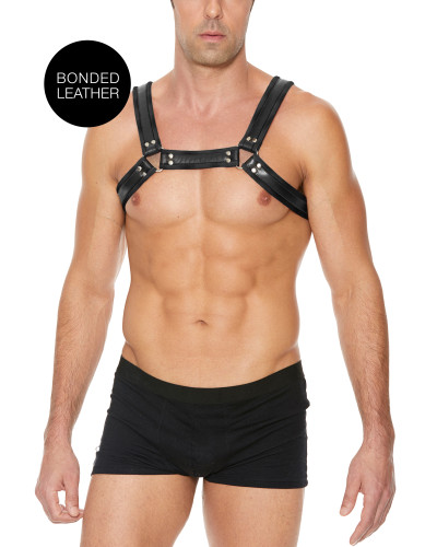 Harnais Buckle Bulldog Noir  Couleur principale:Noir