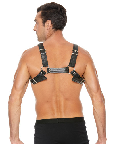 Harnais Buckle Bulldog Noir  Couleur principale:Noir