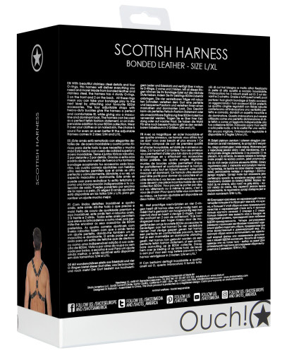 Harnais Scottish Noir  Couleur principale:Noir