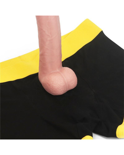 Boxer Bottomless pour Gode Horny Strapon Noir  Couleur principale:Noir
